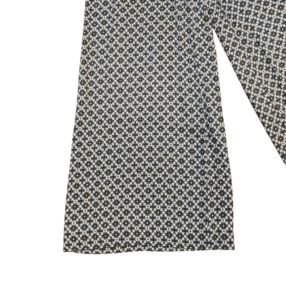 Maeve Anthropologie Callan Wide Leg Pants Geometric Print Viscose Breezy Flowy 0 - Picture 5 of 9